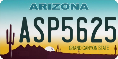 AZ license plate ASP5625