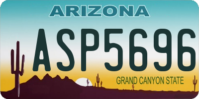 AZ license plate ASP5696