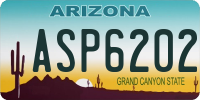 AZ license plate ASP6202