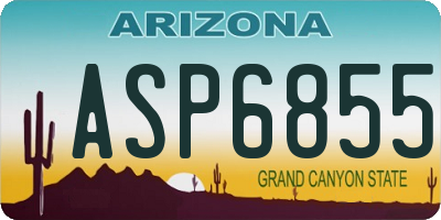 AZ license plate ASP6855