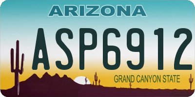 AZ license plate ASP6912