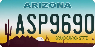 AZ license plate ASP9690