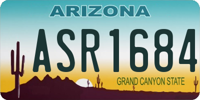 AZ license plate ASR1684