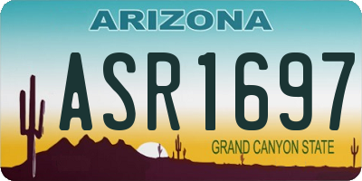 AZ license plate ASR1697