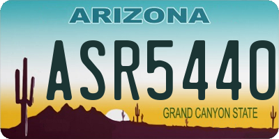 AZ license plate ASR5440
