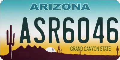 AZ license plate ASR6046