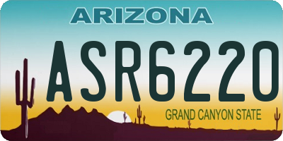 AZ license plate ASR6220