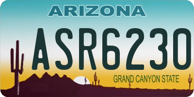 AZ license plate ASR6230