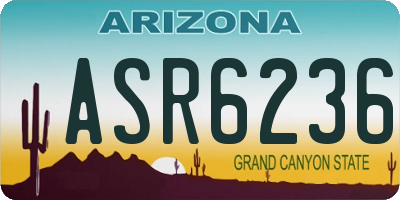 AZ license plate ASR6236