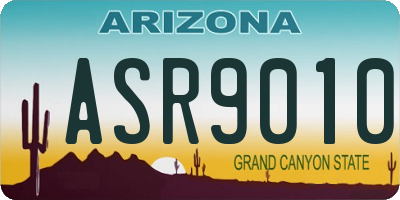 AZ license plate ASR9010
