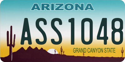 AZ license plate ASS1048