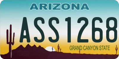 AZ license plate ASS1268