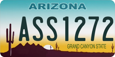AZ license plate ASS1272