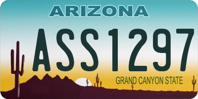AZ license plate ASS1297