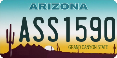AZ license plate ASS1590