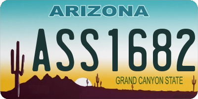 AZ license plate ASS1682