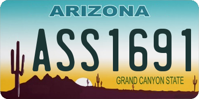 AZ license plate ASS1691