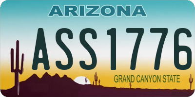 AZ license plate ASS1776