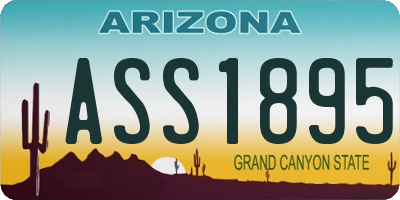 AZ license plate ASS1895