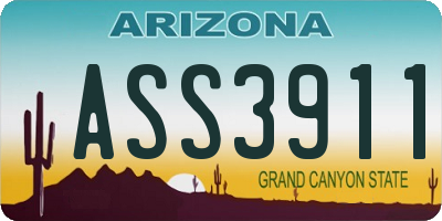 AZ license plate ASS3911