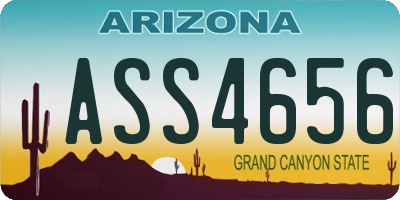 AZ license plate ASS4656