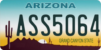 AZ license plate ASS5064
