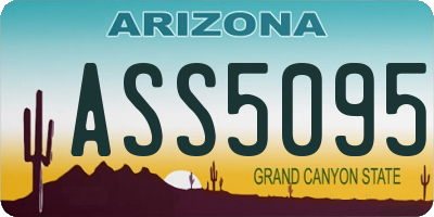 AZ license plate ASS5095