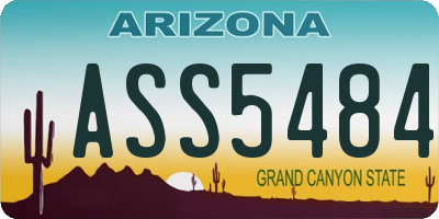 AZ license plate ASS5484