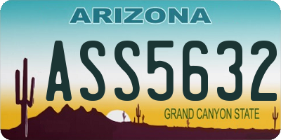 AZ license plate ASS5632
