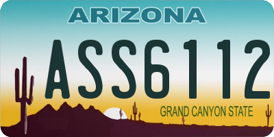 AZ license plate ASS6112