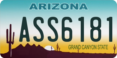 AZ license plate ASS6181