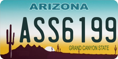 AZ license plate ASS6199
