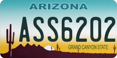 AZ license plate ASS6202