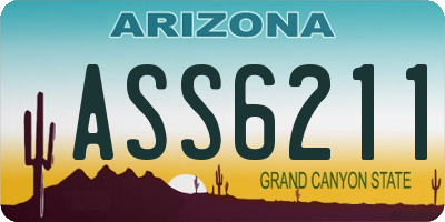 AZ license plate ASS6211