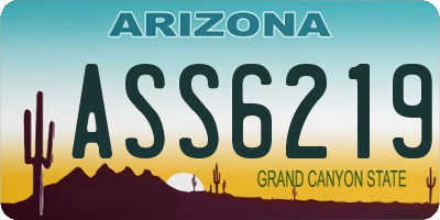 AZ license plate ASS6219
