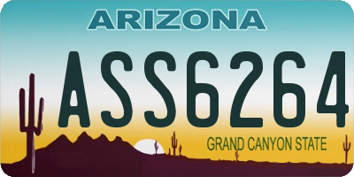 AZ license plate ASS6264