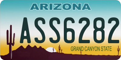 AZ license plate ASS6282