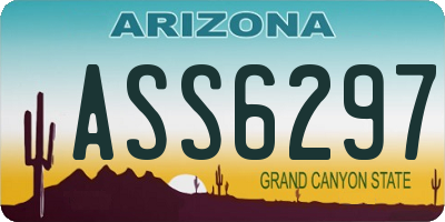 AZ license plate ASS6297