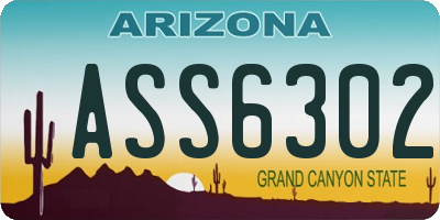 AZ license plate ASS6302