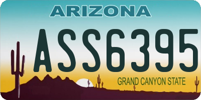 AZ license plate ASS6395