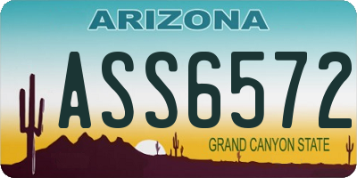 AZ license plate ASS6572