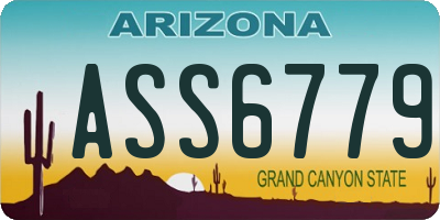 AZ license plate ASS6779