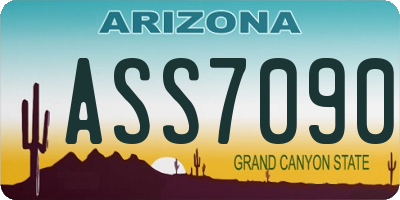 AZ license plate ASS7090
