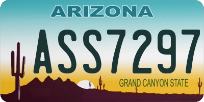 AZ license plate ASS7297