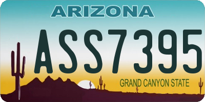 AZ license plate ASS7395