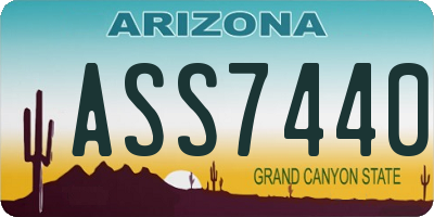 AZ license plate ASS7440