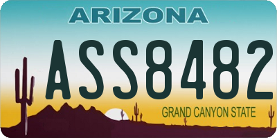AZ license plate ASS8482