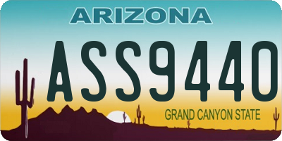 AZ license plate ASS9440