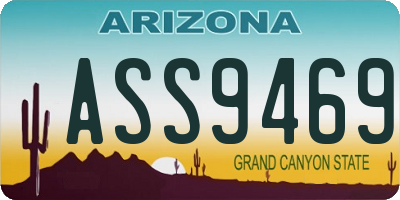 AZ license plate ASS9469