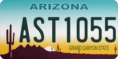 AZ license plate AST1055